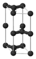 Alpha graphite's unit cell